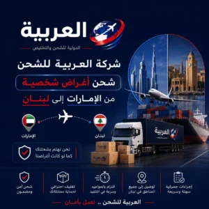 شحن اغراض شخصية من الامارات الى لبنان