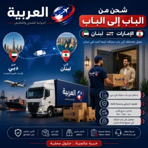 شحن من الباب الى الباب الامارات لبنان