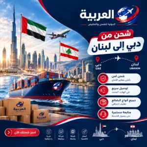 شحن من دبي إلى لبنان