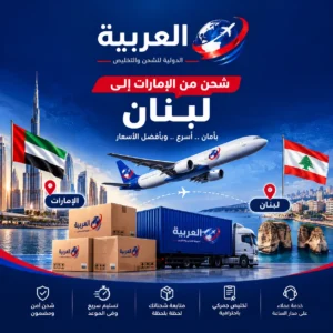 شركة شحن من الإمارات إلى لبنان