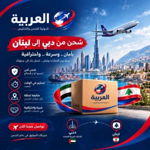 شحن من دبي الى لبنان