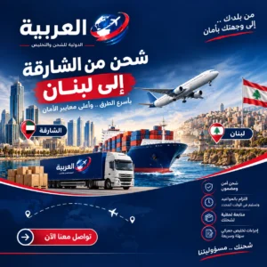 شحن من الشارقة الى لبنان