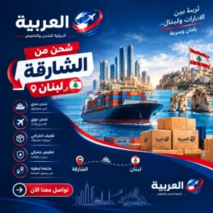 شحن من الشارقة الى لبنان