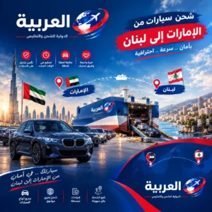 شحن سيارات من الامارات الى لبنان
