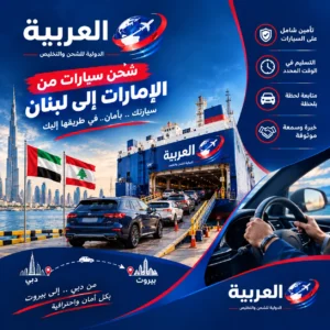 شحن سيارات من الامارات الى لبنان
