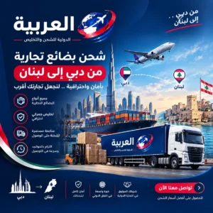 شحن بضائع تجارية من دبي الى لبنان