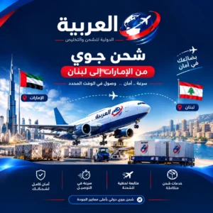 شحن جوى من الامارات إلى لبنان
