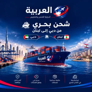 شحن بحري من دبي إلى لبنان