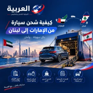 كيفية شحن سيارة من الإمارات الى لبنان