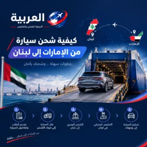 كيفية شحن سيارة من الإمارات الى لبنان